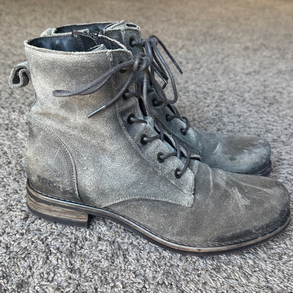Taos distressed charcoal grey lace-up boots, women’s EU sz. 39/ US 8.5, perfect - Picture 2 of 11